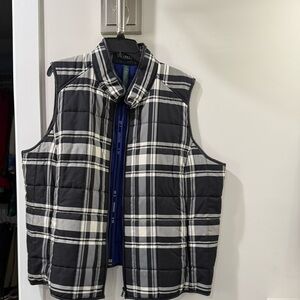 Ralph Lauren Black and White Plaid Women's Vest
